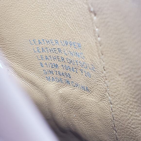 Tory Burch Jessa Loafers Slip On Square Toe Leather Rosy Pink Gold Size 8.5M - Picture 9 of 11